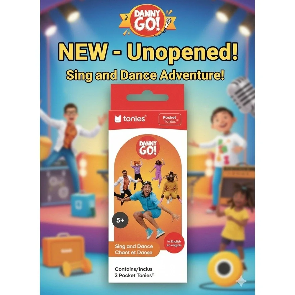 Tonies Danny‎ Go Sing and Dance Adventure 5+ Years New Unopened 2 Pocket Tonies
